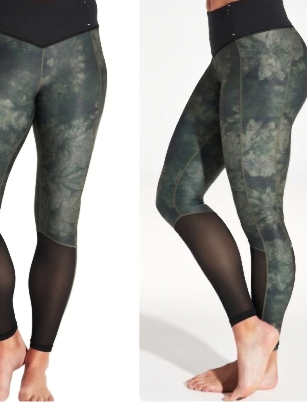 CALIA floral camo leggings V Waist Small